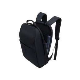 Рюкзак TORBER ВЕКТОР с отделением для ноутбука 14,1'', черный, нейлон, 30 x 10 x 44 см, 11 л