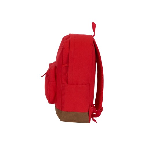 Рюкзак Shammy с эко-замшей для ноутбука 15", красный