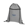Рюкзак со шнурком Ross из переработанного ПЭТ, heather medium grey