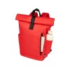 Рюкзак Byron 15,6" объемом 18 л со скручиваемым верхом, изготовленный из переработанного ПЭТ по стандарту GRS, красный