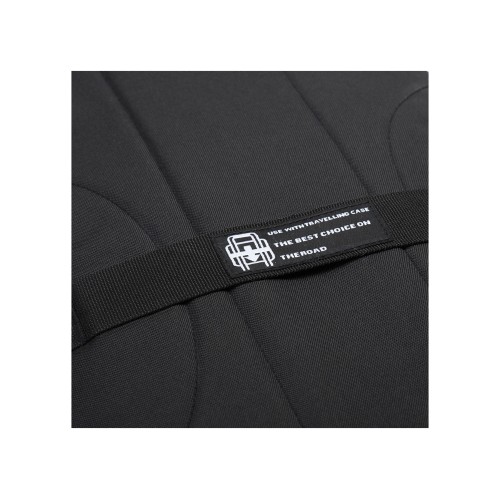 Рюкзак TORBER ГРАФФИТИ, серый с карманом черно-белого цвета, полиэстер, 44 х 31 х 18 см