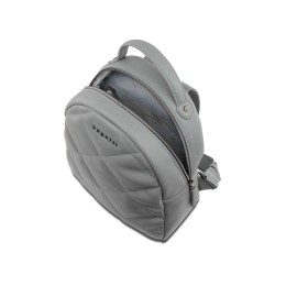 Рюкзак женский BUGATTI КАРА | CARA, серый, полиуретан, 25,5х11х27,5 см, 7 л