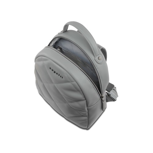 Рюкзак женский BUGATTI КАРА | CARA, серый, полиуретан, 25,5х11х27,5 см, 7 л
