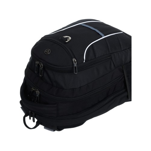 Рюкзак TORBER ПРОРЫВ с отделением для ноутбука 15", чёрный, полиэстер 600D, 35x20x47 см, 33л