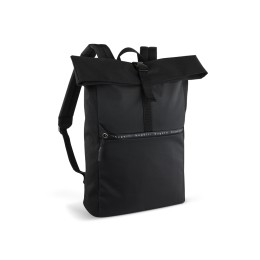 Рюкзак BUGATTI БЛАНК ОБЛЕГЧЕННАЯ | BLANC DELIGHT, чёрный, нейлон RPET600D/тарпаулин/полиэстер, 41х13х46 см, 15 л