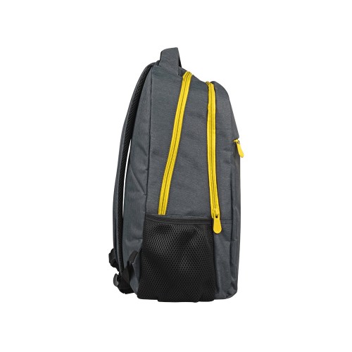 Рюкзак «Metropolitan», серый с желтой молнией