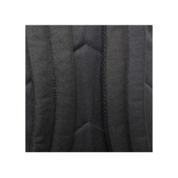 Рюкзак TORBER ГРАФФИТИ, черный с карманом коричневого цвета, полиэстер меланж, 42 х 29 x 19 см