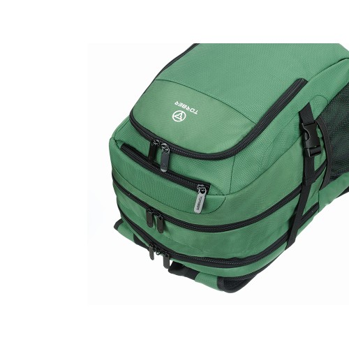 Рюкзак TORBER МЕГАПОЛИС с отделением для ноутбука 16", зеленый, полиэстер, 47 х 34 x 28 см