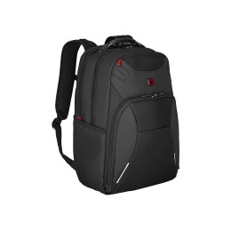 Рюкзак WENGER Cosmic 17", чёрный, переработанный ПЭТ/ПВХ/полиэстер, 34 x 23 x 49 см, 30 л