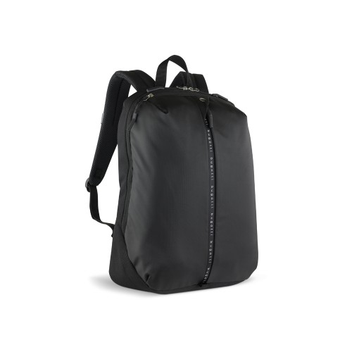 Рюкзак BUGATTI БЛАНК ОБЛЕГЧЕННАЯ | BLANC DELIGHT, чёрный, нейлон RPET600D/тарпаулин/полиэстер, 32х15х45 см, 20 л
