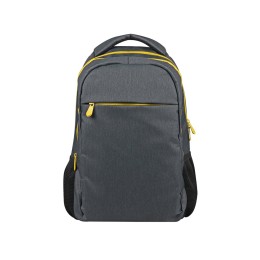 Рюкзак «Metropolitan», серый с желтой молнией