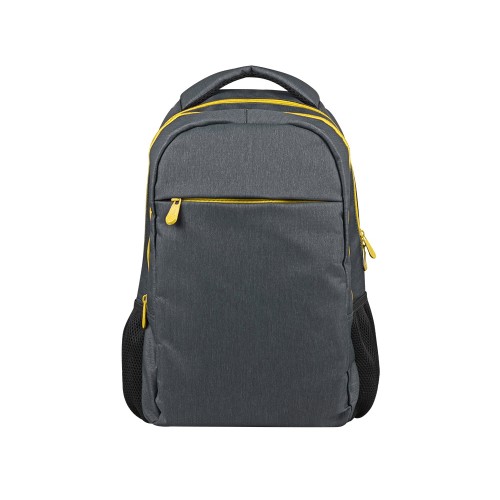 Рюкзак «Metropolitan», серый с желтой молнией