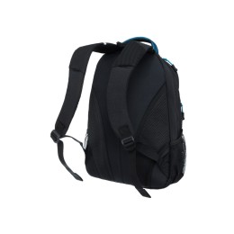 Рюкзак TORBER РАКЕТА с отделением для ноутбука 15.6", чёрный/синий, нейлон, 32 х 14 х 50 см, 22л