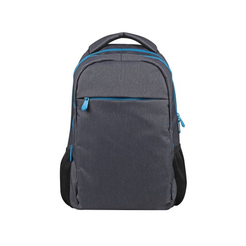 Рюкзак «Metropolitan», серый с голубой молнией