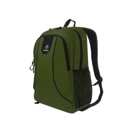 Рюкзак TORBER РАКЕТА с отделением для ноутбука 15,6", зеленый, полиэстер 600D, 46 х 30 x 13 см