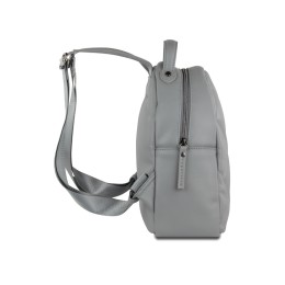 Рюкзак женский BUGATTI КАРА | CARA, серый, полиуретан, 25,5х11х27,5 см, 7 л