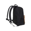 Рюкзак TORBER ГРАФФИТИ, черный с карманом коричневого цвета, полиэстер меланж, 42 х 29 x 19 см