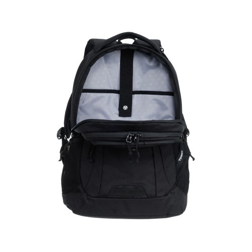 Рюкзак TORBER РАКЕТА с отделением для ноутбука 15", чёрный, полиэстер, 34 х 16,5 х 47 см, 24 л