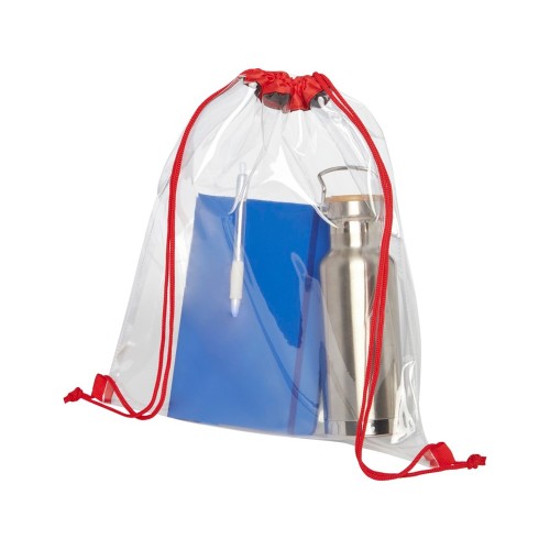 Рюкзак "Lancaster", прозрачный/красный