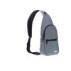 Рюкзак TORBER с одним плечевым ремнем, серый, полиэстер 300D, 33 х 17 х 6 см