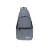 Рюкзак TORBER с одним плечевым ремнем, серый, полиэстер 300D, 33 х 17 х 6 см