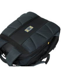 Рюкзак TORBER МЕГАПОЛИС с отделением для ноутбука 15.6", чёрный/серый, полиэстер, 35,5 х 23 х 45 см