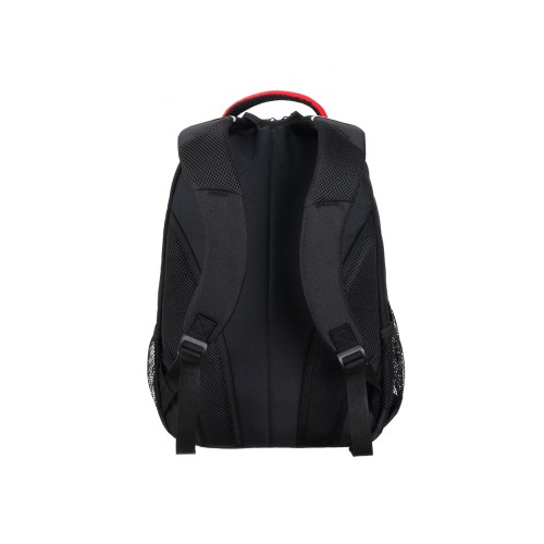 Рюкзак TORBER РАКЕТА с отделением для ноутбука 15.6", черный/красный, нейлон, 32 х 14 х 50 см, 22л