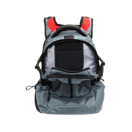 Рюкзак TORBER ДРАЙВ с отделением для ноутбука 15", серый/красный, полиэстер 1680D, 36x17x50 см, 30 л