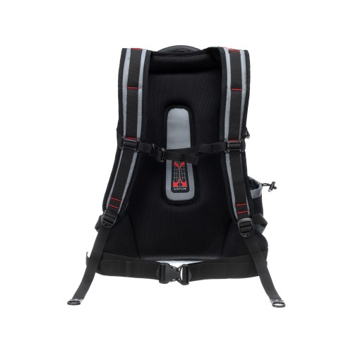 Рюкзак TORBER ДРАЙВ с отделением для ноутбука 15", серый/красный, полиэстер 1680D, 36x17x50 см, 30 л