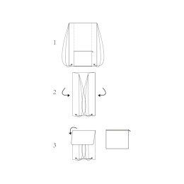 Складной рюкзак со шнурком Hoss, heather dark red