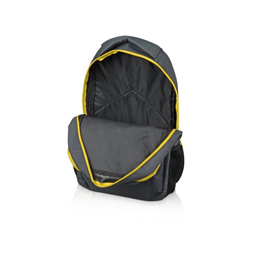 Рюкзак «Metropolitan», серый с желтой молнией