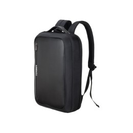 Рюкзак TORBER ВОЯЖ с отделением для ноутбука 15,6'', черный, нейлон/микрофибра, 30x12x42 см, 14л