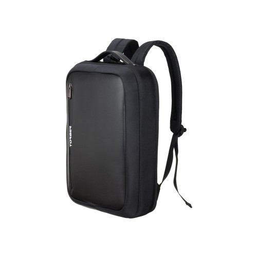 Рюкзак TORBER ВОЯЖ с отделением для ноутбука 15,6'', черный, нейлон/микрофибра, 30x12x42 см, 14л