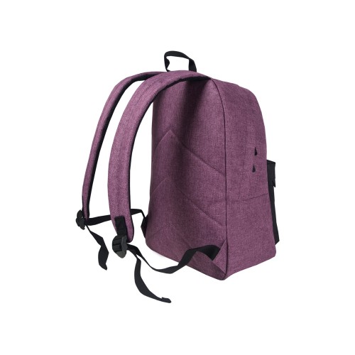 Рюкзак TORBER ГРАФФИТИ, фиолетовый с карманом черного цвета, полиэстер меланж, 42 х 29 x 19 см