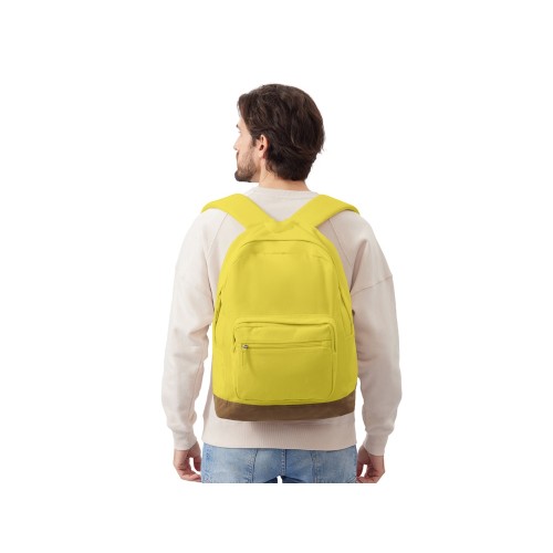 Рюкзак Shammy с эко-замшей для ноутбука 15", желтый