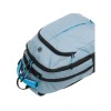 Рюкзак TORBER РАКЕТА серый/голубой, полиэстер/добби, 32x15x46 см, 22 л