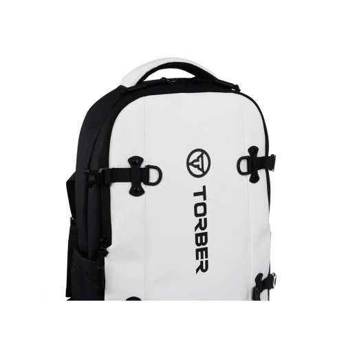 Рюкзак спортивный TORBER ЭКСТРИМ 18", белый/чёрный, 31 х 12 х 46 см, 17л