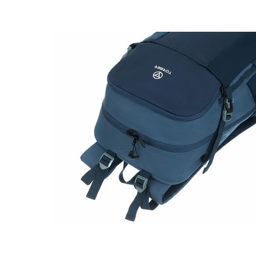 Туристический рюкзак TORBER КЕМПИНГ, синий, полиэстер, 31 х 51 х 14 см