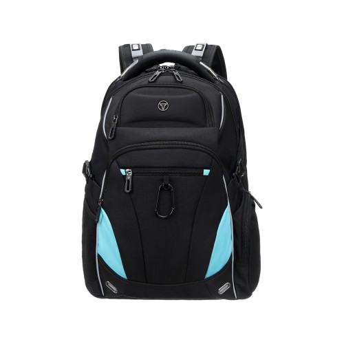 Рюкзак TORBER ПРОРЫВ с отделением для ноутбука 15", чёрный, полиэстер 900D, 34x22x46 см, 34л