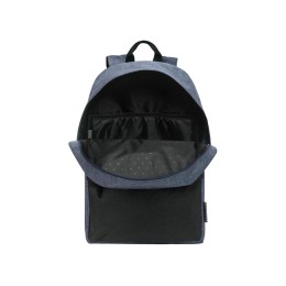 Рюкзак TORBER ГРАФФИТИ, серый с карманом черного цвета, полиэстер меланж, 42 х 29 x 19 см