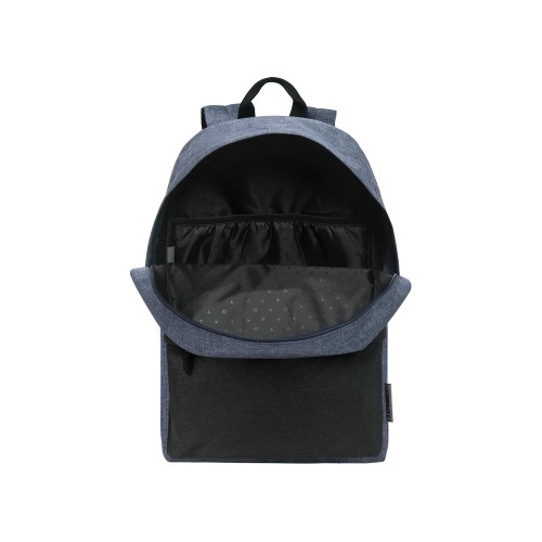 Рюкзак TORBER ГРАФФИТИ, серый с карманом черного цвета, полиэстер меланж, 42 х 29 x 19 см