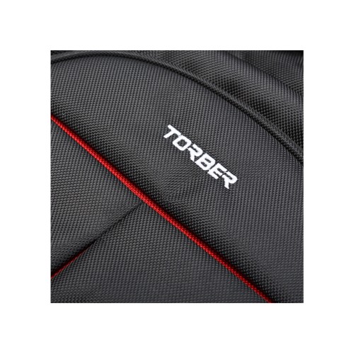 Рюкзак TORBER МЕГАПОЛИС с отделением для ноутбука 15", чёрный, полиэстер, 46 х 32 x 13 см