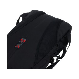 Рюкзак TORBER РАКЕТА, чёрный, полиэстер, 33х15х45 см, 22 л