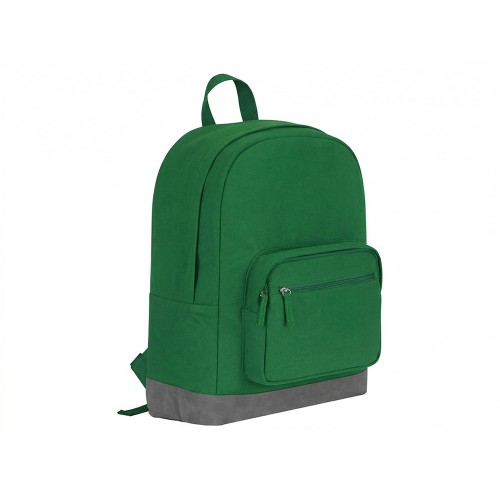 Рюкзак Shammy с эко-замшей для ноутбука 15", зеленый