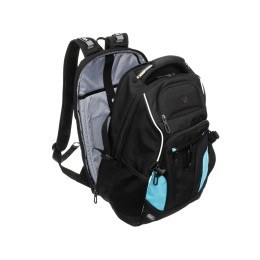 Рюкзак TORBER ПРОРЫВ с отделением для ноутбука 15", чёрный, полиэстер 900D, 34x22x46 см, 34л