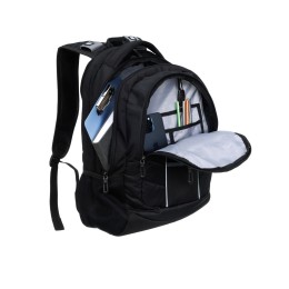 Рюкзак TORBER ПРОРЫВ с отделением для ноутбука 15", чёрный, полиэстер 600D, 35x20x47 см, 33л