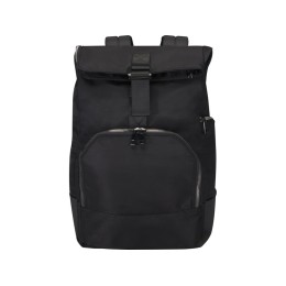 Рюкзак Rhine 15” GRS со сворачивающимся верхом на 18 л из материала, переработанного по стандарту GRS, сплошной черный