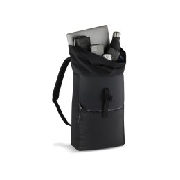 Рюкзак BUGATTI БЛАНК ОБЛЕГЧЕННАЯ | BLANC DELIGHT, чёрный, нейлон RPET600D/тарпаулин/полиэстер, 41х13х46 см, 15 л