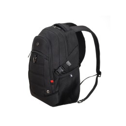 Рюкзак TORBER ПРОРЫВ с отделением для ноутбука 15.6", черный, полиэстер, 46.5х32.5х15.5 см, 24 л