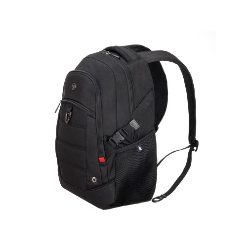 Рюкзак TORBER ПРОРЫВ с отделением для ноутбука 15.6", черный, полиэстер, 46.5х32.5х15.5 см, 24 л